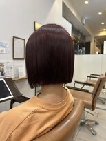 ソワンドゥブレス 大日店 (soin de brace)&nbsp;＊パツっとボブ×ピンクブラウン＊