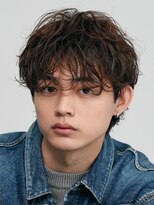 フィフス 大分(fifth)&nbsp;大分シャドウパーマメンズカットラウンドマッシュツーブロック