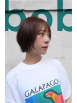 フランチェスカドットボブ(francesca.bob) サンドベージュ×切りっぱなしレイヤーボブ【田野剛大】梅田