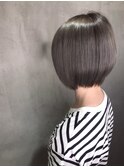 ☆ グレー 似合わせカット 大人ボブ 千代田×河内長野