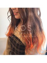 ケーオーエスビューティー(K O S beauty) オレンジ裾カラー