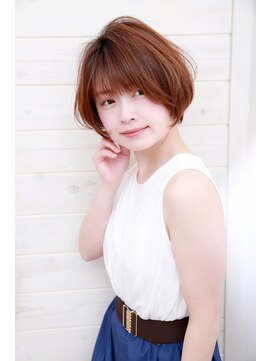 オーシャン(Ocean) [OCEAN Hair&Life藤原純]ふんわり毛先パーマショート☆
