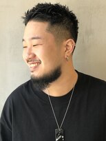 フランクスバーバーリザーブ 人形町店(FRANK’S BARBER RESERVE)&nbsp;アップバンクテーパーフェードナチュラルスタイル