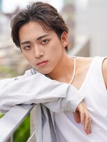 クロムトウキョウ ザ バーバー 新宿本店(CHROM TOKYO the Barber)&nbsp;韓流アップバングツーブロックスパイラルパーマ　新宿/代々木