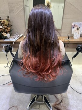 シェル 国分寺(shell) チェリーレッドグラデーションカラー