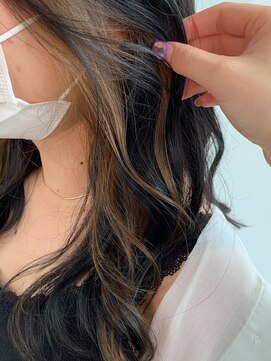 リンダバイネオリーブ 白楽店(Linda by neolive) 隠せるインナーカラーグレージュベージュカラーデザインカラー