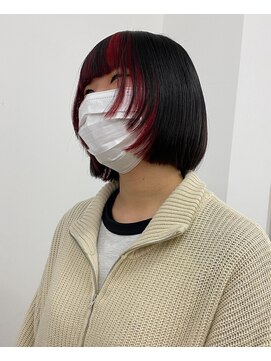 キー(kii) フェイスフレーミング レッド 福岡 天神 薬院 20代