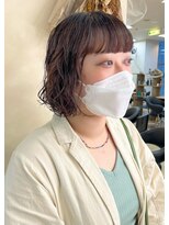 ソソ(soso)&nbsp;【soso 伊勢田】ミニボブ×パーマ【横浜/ブリーチ】