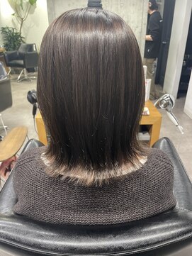 シェル 吉祥寺(shell) グレージュカラー/ボブウルフ/黒髪/ココアベージュ