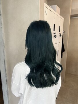 アジールヘア 東上野店(agir hair) 青みグリーン 10代20代30代【上野】
