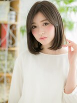 ソル 千早(S.O.L) 千早/髪質改善/カーキベージュ☆うるツヤストレートロブヘアa