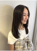 地毛風縮毛矯正/酸性ストレート/レイヤーカット/ロングレイヤー