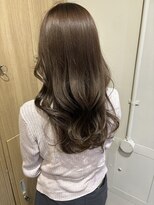 ローレンジウ(LOREN JU)&nbsp;透明感髪質改善ベージュダブルカラーミルクティーグレージュ