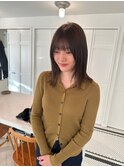 ブリーチなしブラウンカラー!
