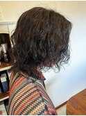 ウルフパーマ ツイストスパイラル センターパート