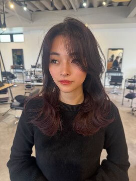 ナンバー 竪町(number+) 20代30代韓国風艶カラーココアブラウン