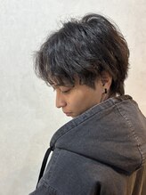 メロウメンズライン 神戸三宮(mellow men's line) シャドウ×フェザーパーマ
