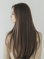 エダ 鎌倉(edA.) 小顔ロング#髪質改善#白髪ぼかし#鎌倉#40代#50代#グレージュ