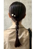 結婚式お呼ばれタイト編みおろし／ヘアセット/タイト系/アレンジ