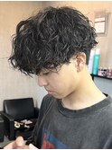 シャドウパーマ/無造作ヘア