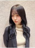 レイヤー/シースルー/黒髪/大人可愛い