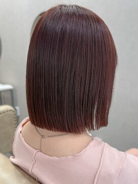 ソア 並木坂(Soa) 韓国ボブ/ピンクブラウン/暖色カラー/顔周りカット/Minori