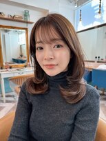 ロンドアベニール 北千住(Lond avenir)&nbsp;韓国顔周り/バタフライカット/ミディアムレイヤーカット北千住