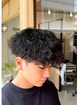 エッジ(EDGE)&nbsp;大分メンズ刈り上げショートマッシュ波巻きスパイラルパーマ