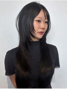 ブロック ジャポン(bloc japon) 部分ストレート×ロングレイヤー