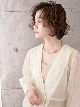 ネオリーブカフ 鶴ヶ峰店(Neolive caff) 大人かわいい「Neolive」ナチュラルグレージュ小顔ショートボブ