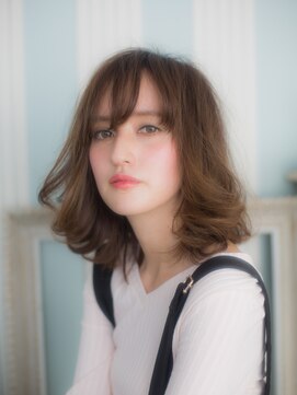 ナチュラルエフ(natural f) 立体感ふわふわボブ×20代30代大人可愛い小顔スタイル