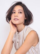 ピークアブー 表参道(PEEK-A-BOO)&nbsp;ナチュラルひし形デジタルパーマ毛先パーマ黒髪ことりベージュ