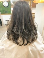 アリュウル 表参道 青山(Allure)&nbsp;たっぷりレイヤーが入った韓国ヘア 【水越】 ベージュ