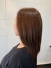 【丸みある縮毛矯正】黒木式酸性ストレート＋髪質改善XTR 《中間後処理込》　