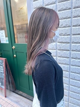 プチメゾントウキョウ(Petit Maison Tokyo) ミルクティグレージュ_ピンクベージュ_インナーカラー