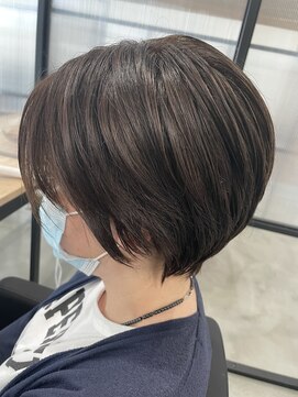 フープヘアー(HOOP.HAIR) ハンサムショート×マットアッシュ