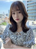 小顔に見えるくびれヘア　レイヤーカット　透明感カラー　KAKO
