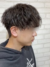 〈刈り上げマッシュパーマ〉【大宮/学割U24/スパイラルパーマ/メンズカット/メンズパーマ/マッシュ/眉毛】