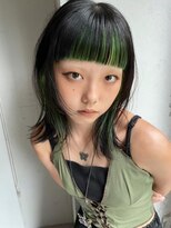 アルテペロ(arte pelo)&nbsp;ミディアムレイヤー/ぱっつん前髪