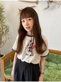 sheer beige/透け感カラー/ゆるウェーブ