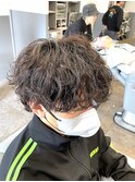guest snap 前下がりウルフ×波巻きスパイラルパーマ