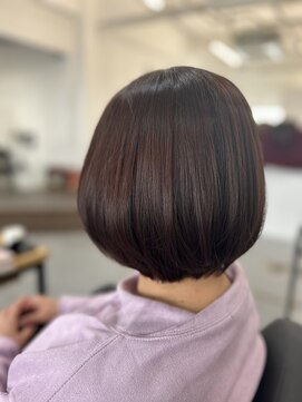 エフフォーユアヘアー(F for your hair) ボブ、ピンクブラウン