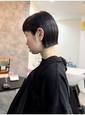 切りっぱなしミニボブ
