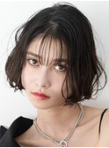 切りっぱなしボブミディアムボブロブ