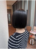 ナチュラルボブ×黒髪ボブ×大人ショートボブ 20代30代40代50代