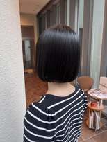 エルサフィロ ヨドヤバシ(el zafiro yodoyabashi)&nbsp;ナチュラルボブ×黒髪ボブ×大人ショートボブ 20代30代40代50代