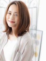 メルア バイ エイト つくば研究学園(Meluah by 8)&nbsp;研究学園/髪質改善/オレンジカラー♪くびれミディアムレイヤーb