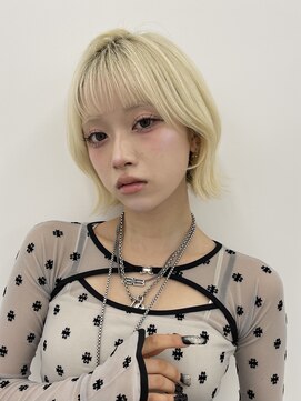 サンドイエナ 横浜店(sand yena) くびレイヤーボブルフネビージュ小顔ワンレンこなれミディ