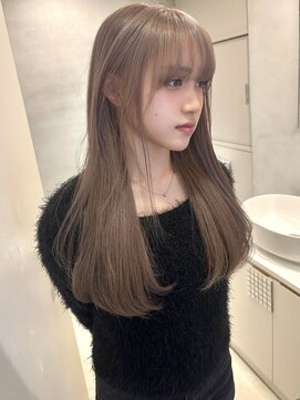 リンドトウキョウ ウメダ(LINDO TOKYO) 梅田／ブリーチカラー／透明感ミルクティーベージュ