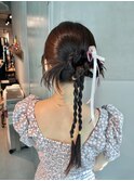 【ロープカチモリ】結婚式/銀座/ヘアセット/カチモリ/アレンジ